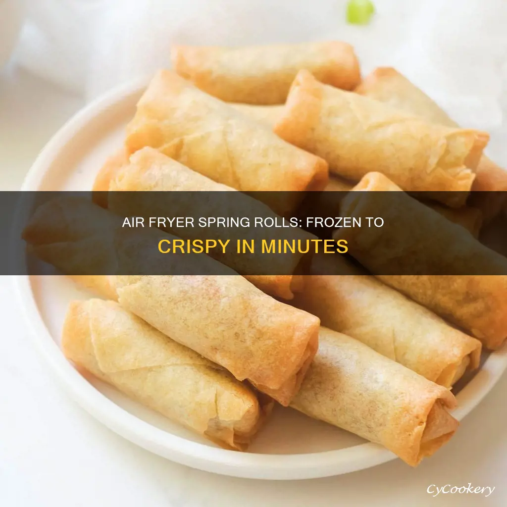 how long to put frozen spring rolls in air fryer