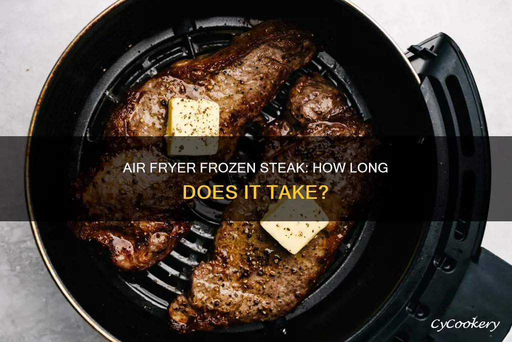 how long to put frozen steak in air fryer