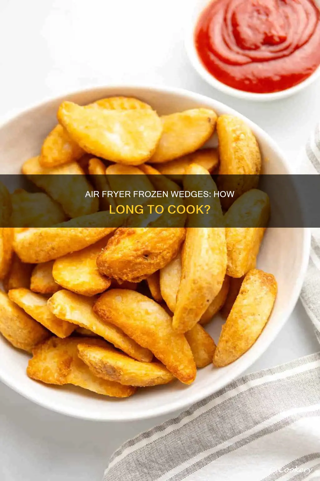 how long to put frozen wedges in air fryer