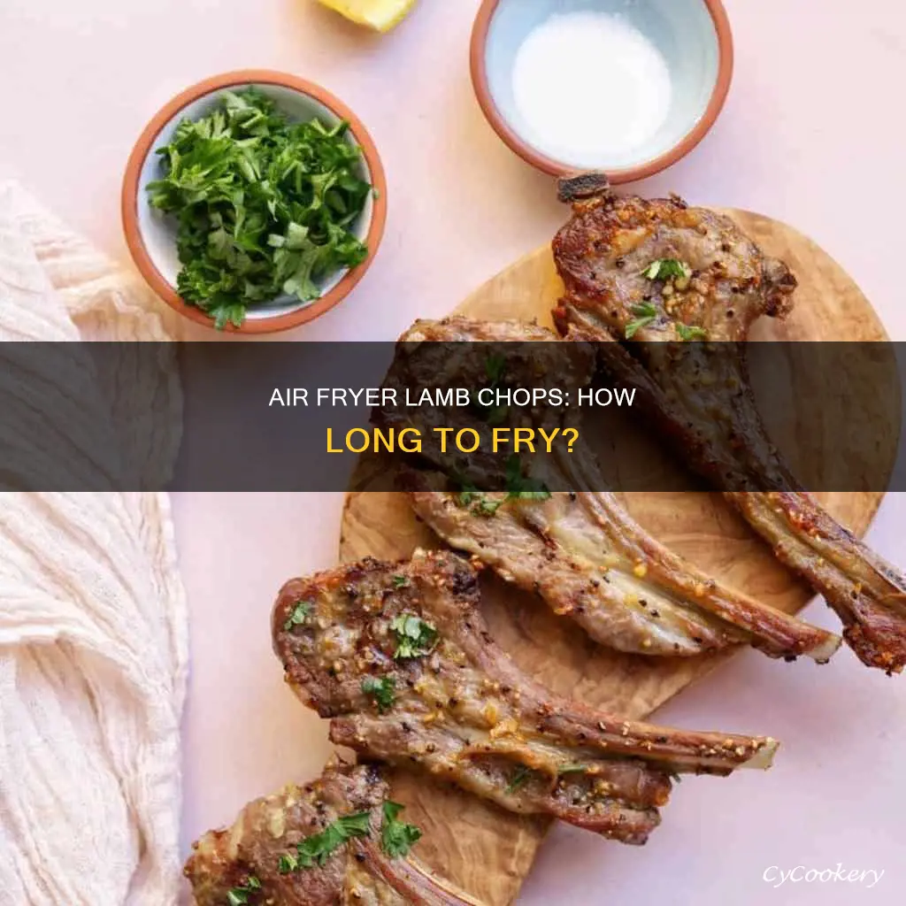 how long to put lamb chops in air fryer