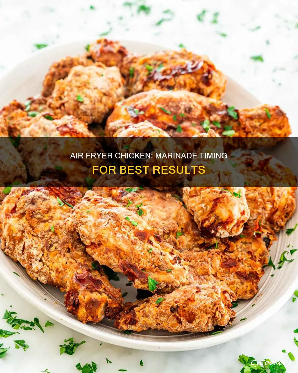 how long to put marinated chicken in air fryer