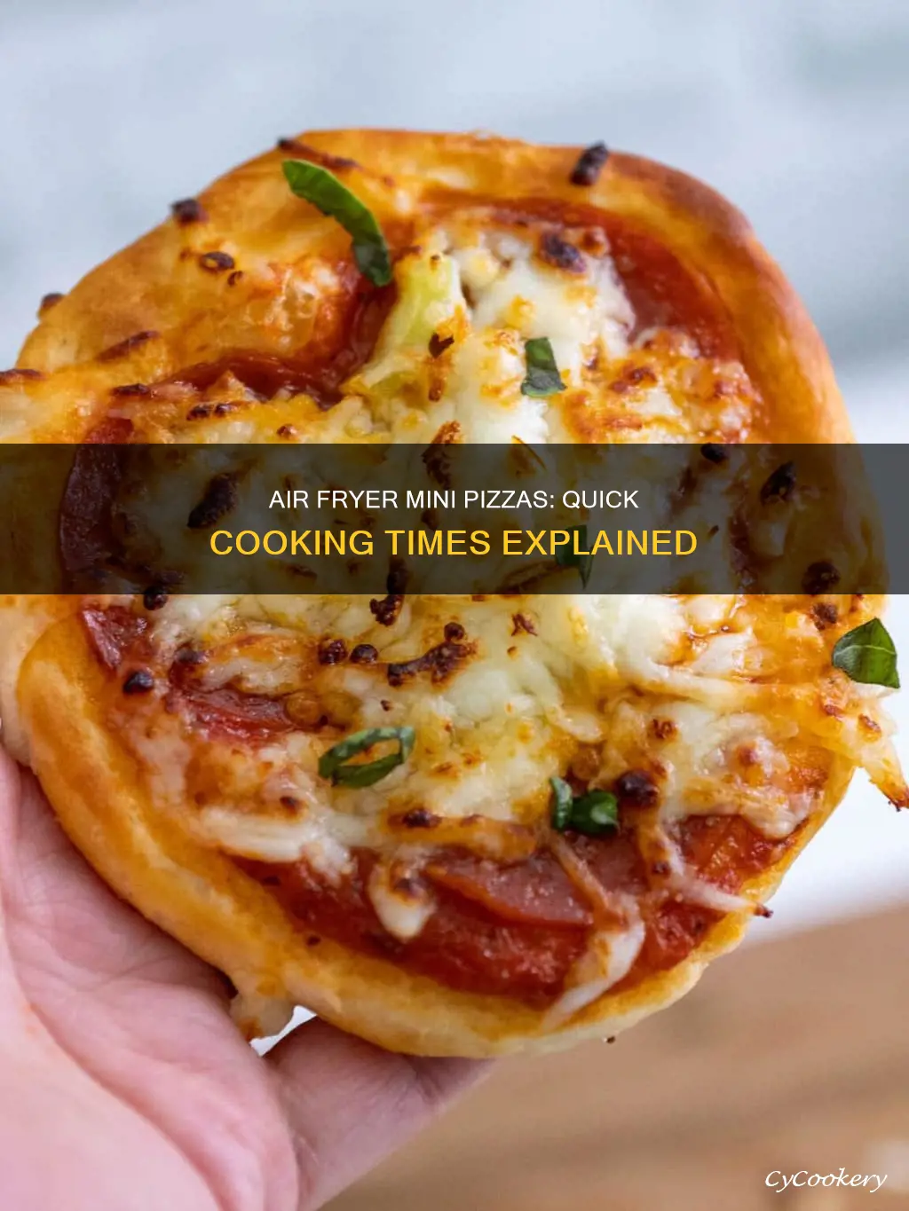 how long to put mini pizza in air fryer