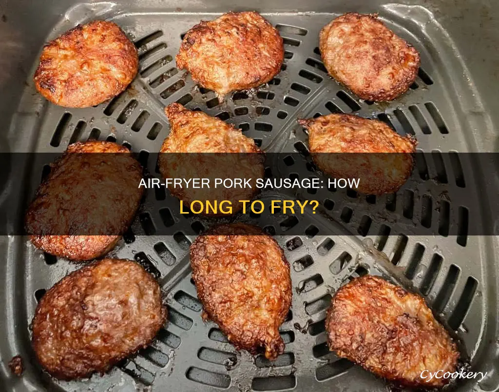 how long to put pork sausage in air fryer