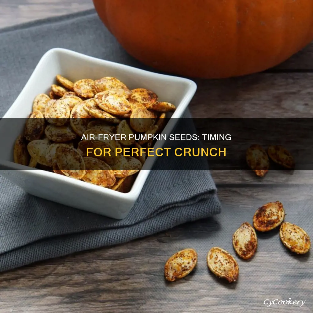 how long to put pumpkin seeds in air fryer