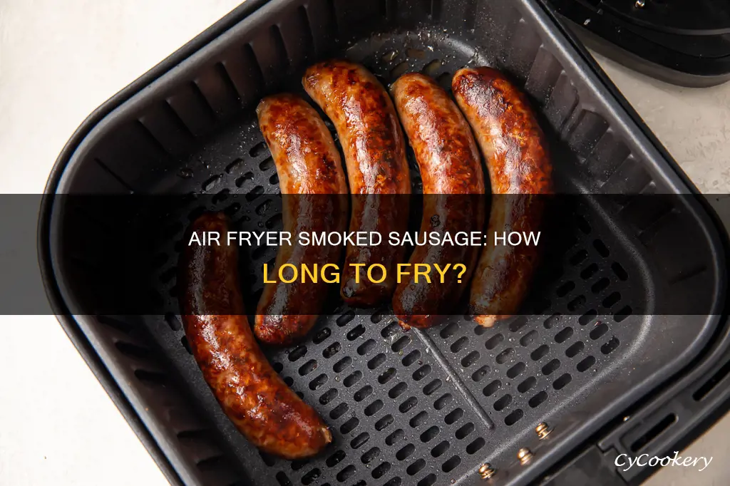 how long to put smoked sausage in air fryer