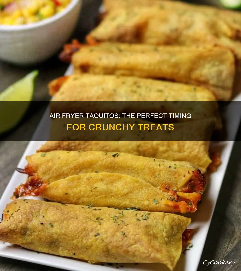 how long to put taquitos in air fryer