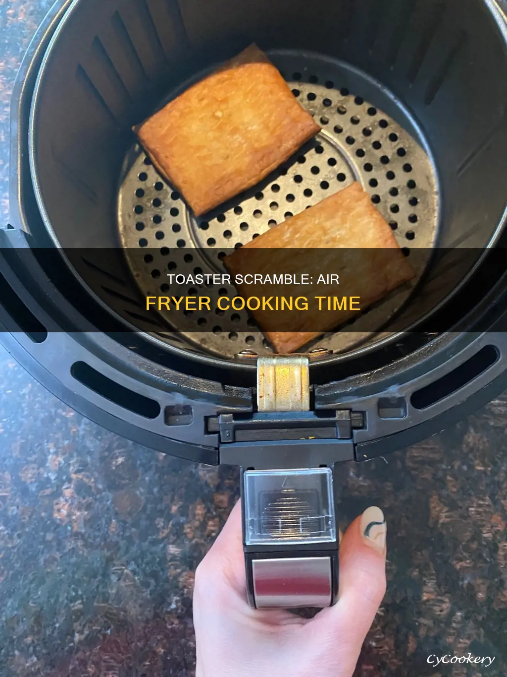 how long to put toaster scramble in air fryer