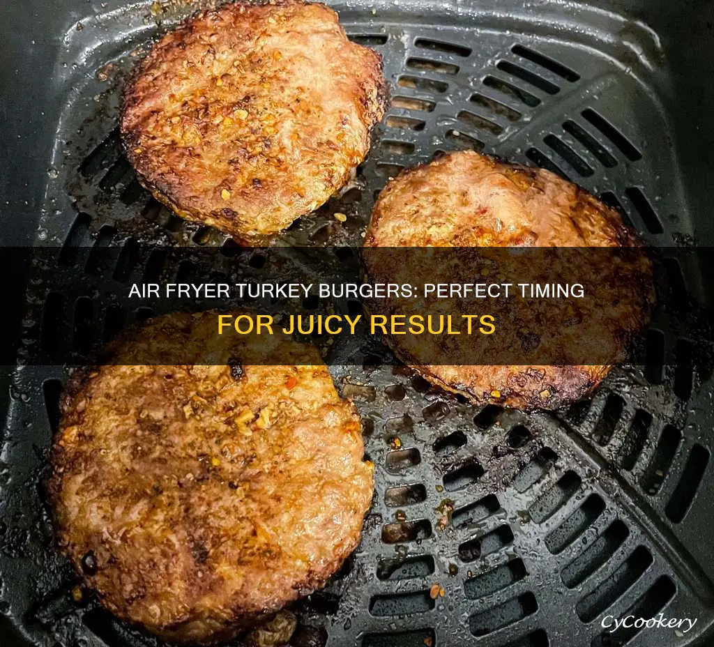 how long to put turkey burger in air fryer