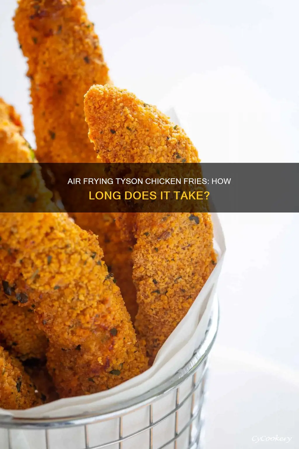 how long to put tyson chicken fries in air fryer