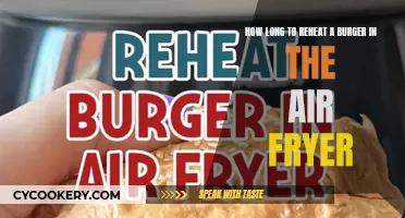 Reheating Burgers: Air Fryer Time and Tips