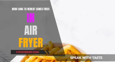 Reheating Cane's Fries: Air Fryer Settings and Time