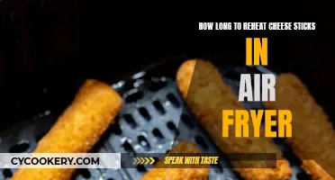 Reheating Cheese Sticks: Air Fryer Time and Tips