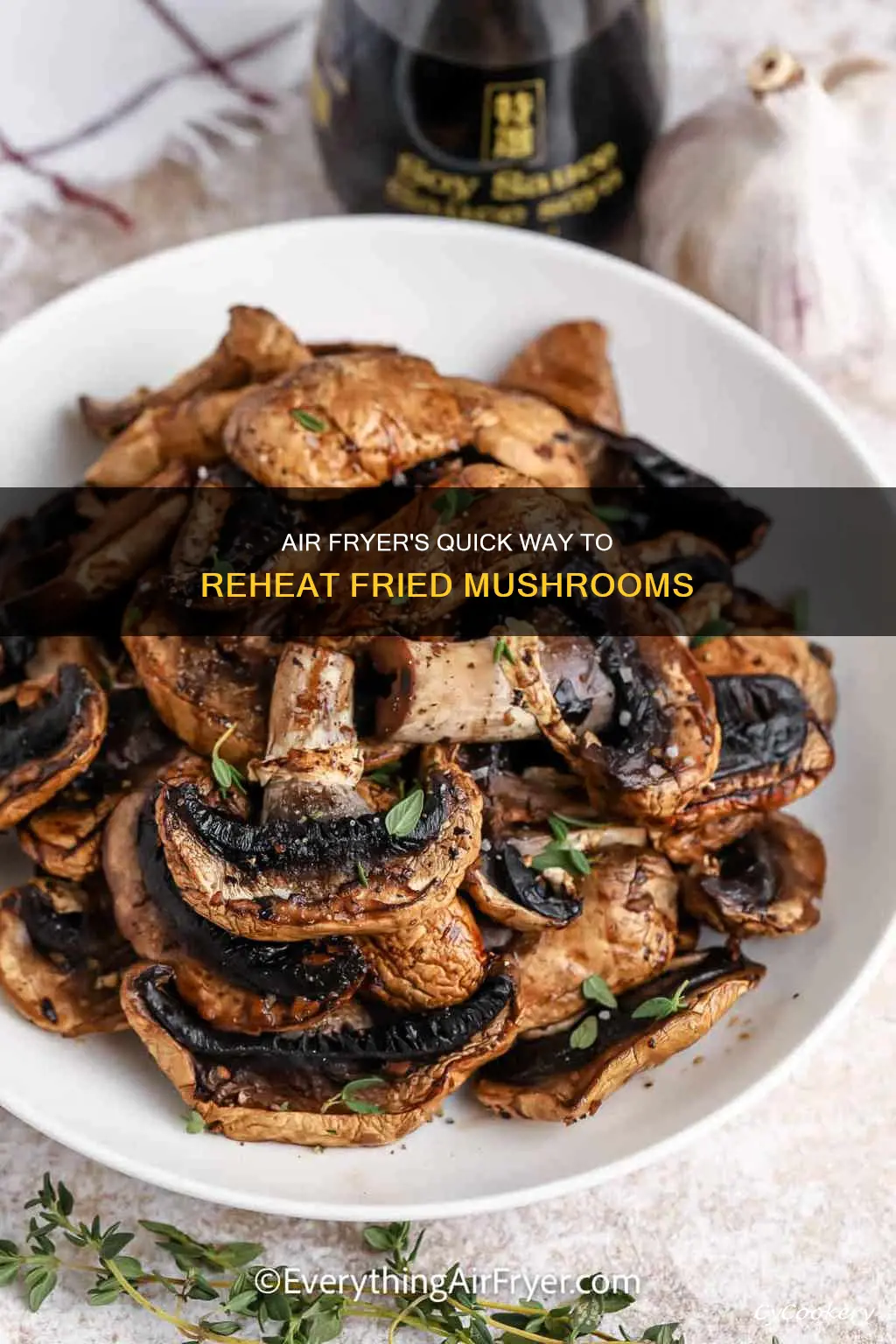 how long to reheat fried mushrooms in air fryer