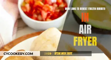 Air Fryer Reheating: Frozen Burrito Time