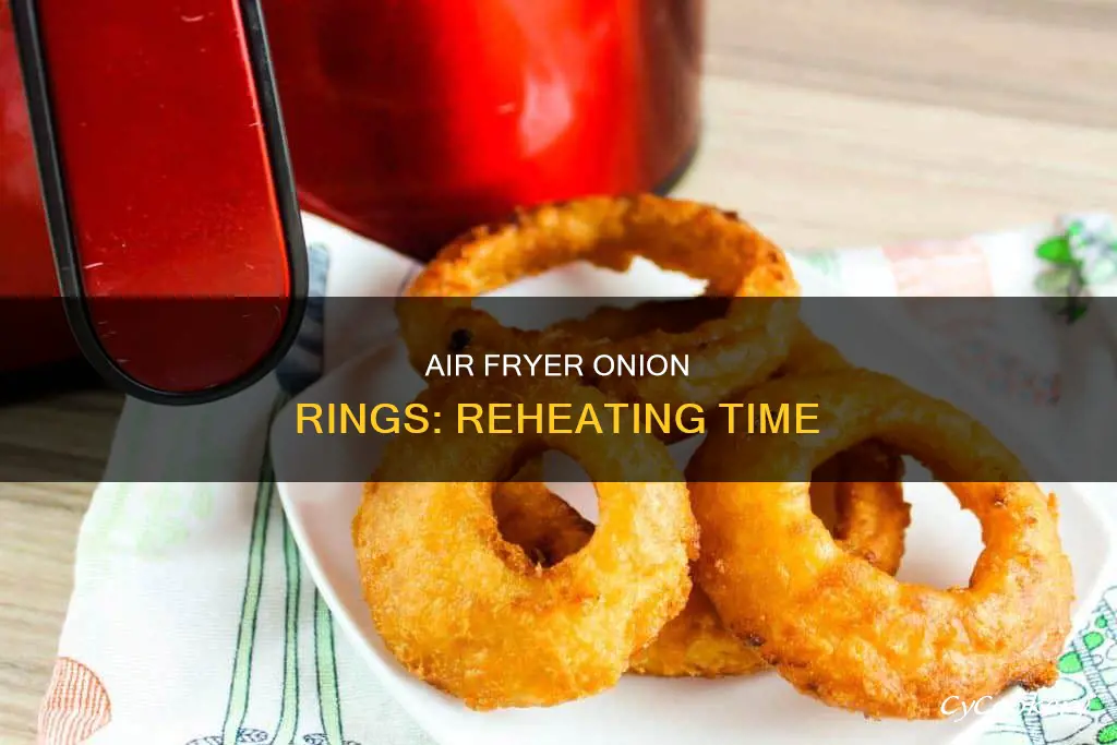 how long to reheat onion rings in air fryer