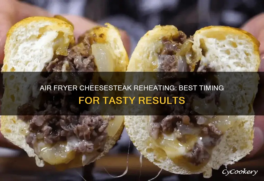 how long to reheat philly cheesesteak in air fryer