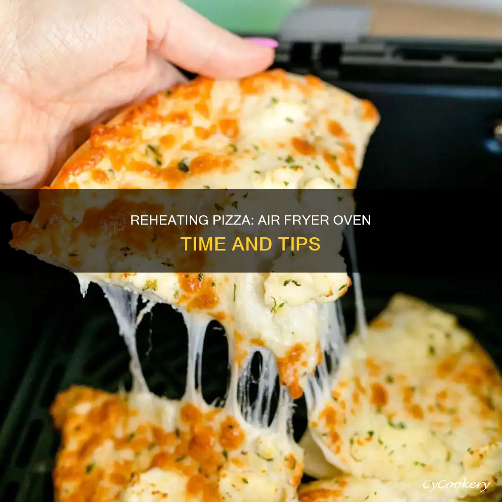 how long to reheat pizza in power air fryer oven