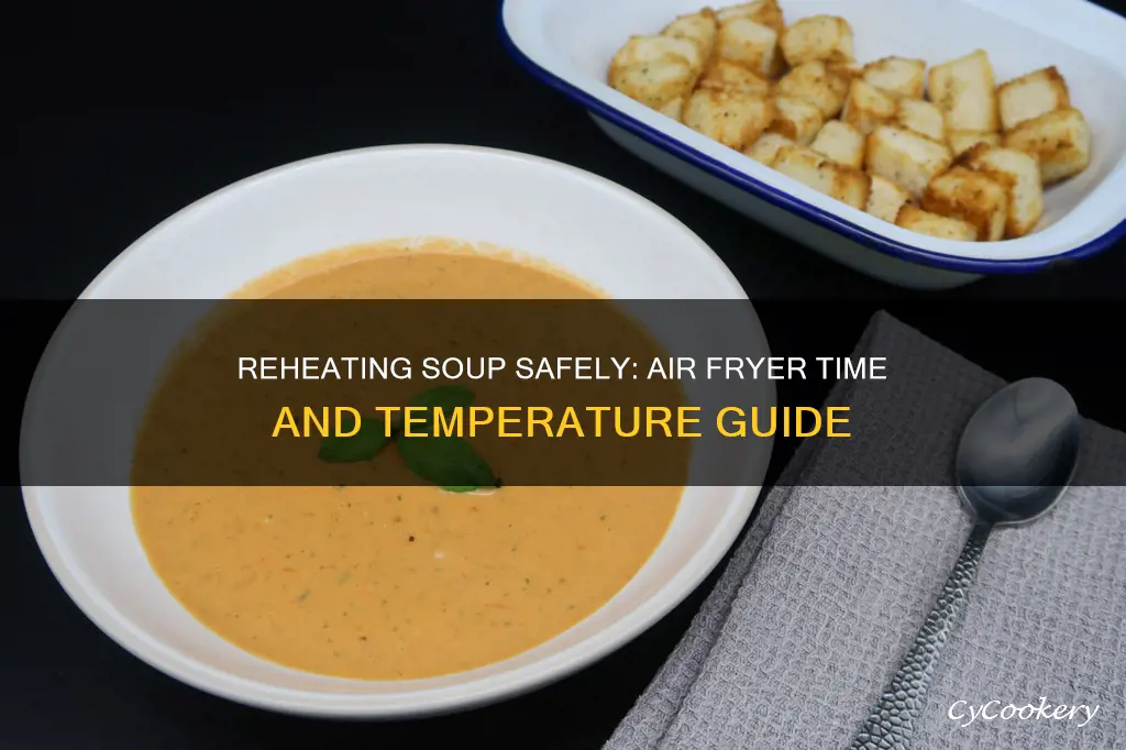 how long to reheat soup in air fryer