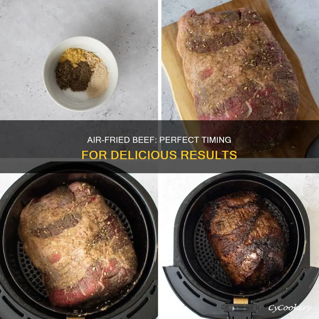 how long to roast beef in air fryer