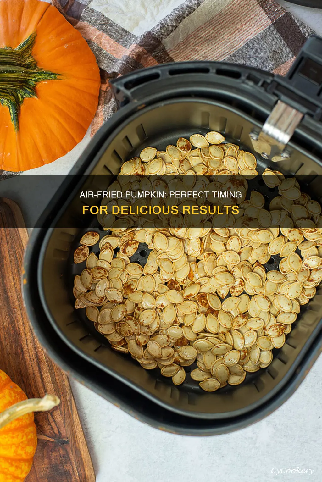 how long to roast pumpkin in air fryer