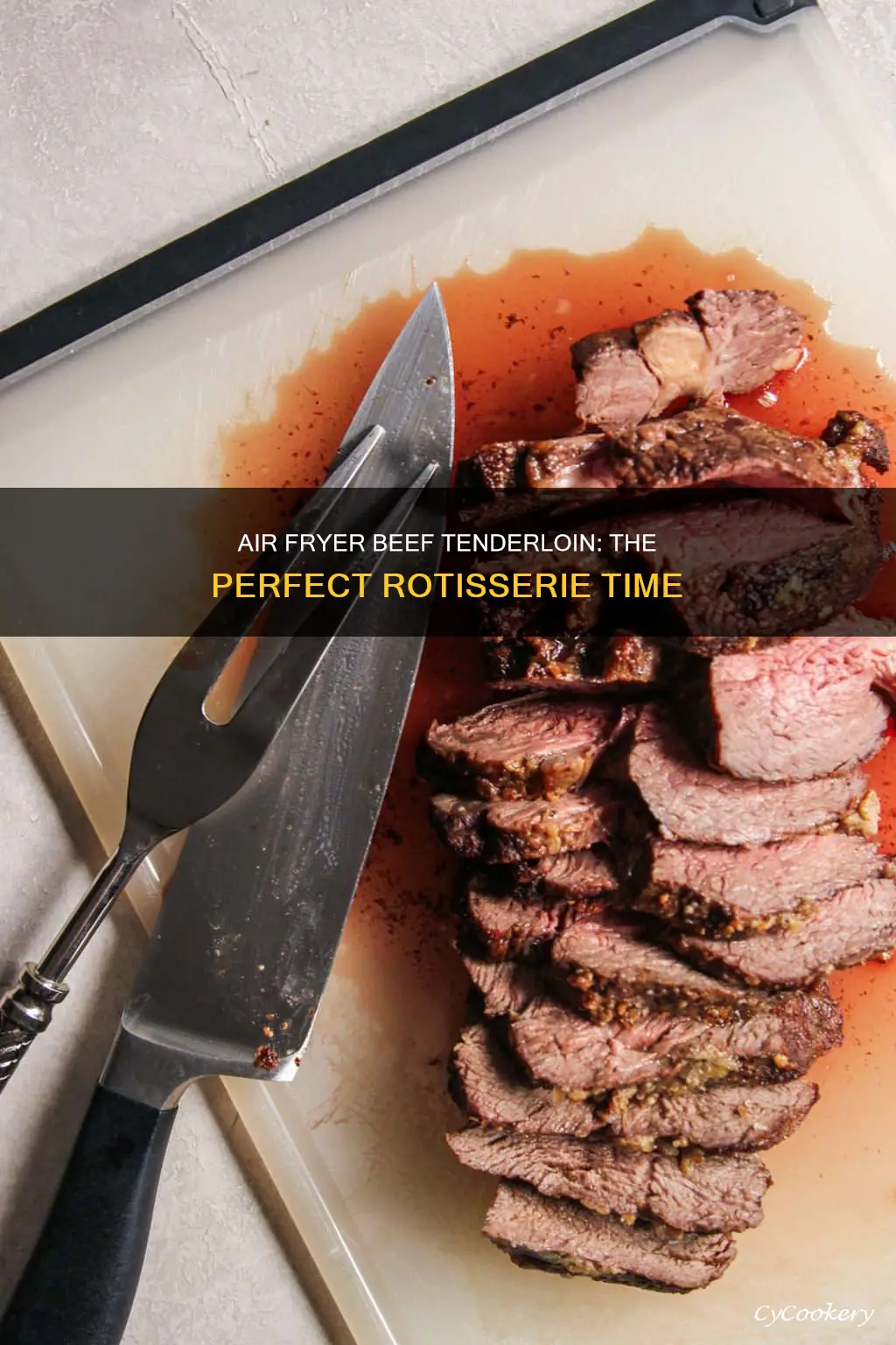 how long to rotassire beef tenderloin in nuwave air fryer