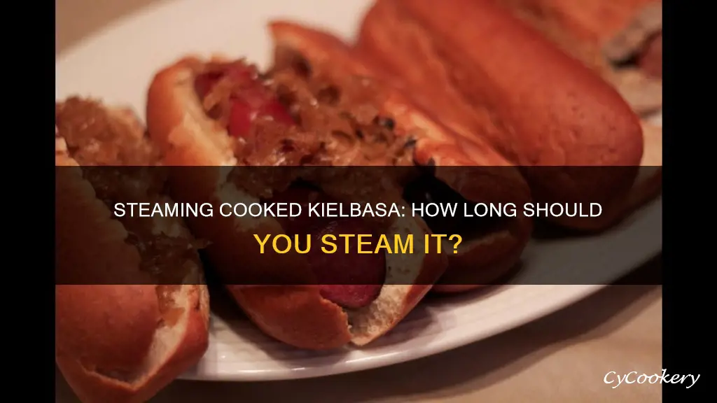 how long to steam a cooked kielbasa