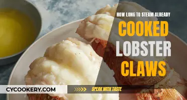 Steaming Already-Cooked Lobster Claws: How Long?