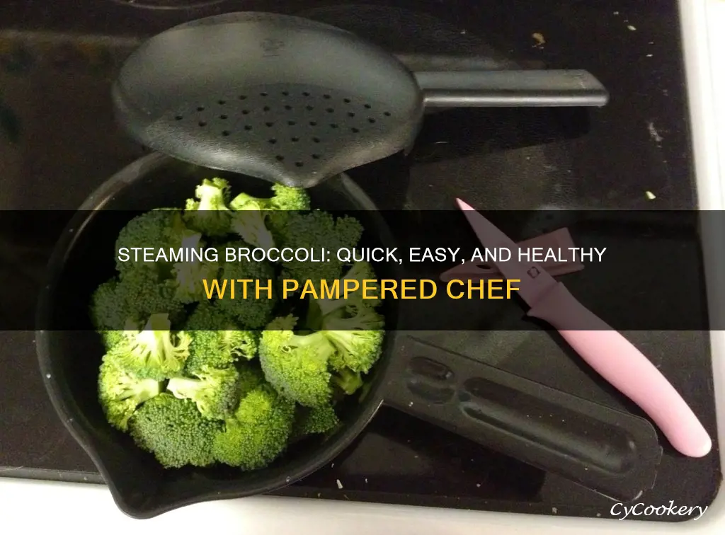 how long to steam broccoli in pampered chef micro cooker