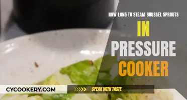 Steaming Brussels Sprouts: Pressure Cooker Perfection