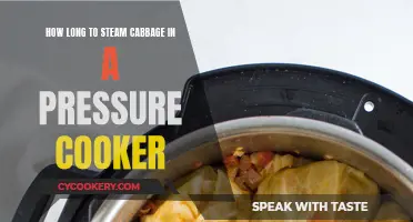 Steaming Cabbage: Pressure Cooker Perfection in Minutes