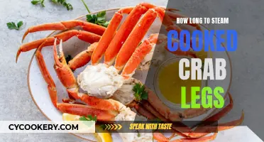 Steaming Cooked Crab Legs: How Long is Too Long?