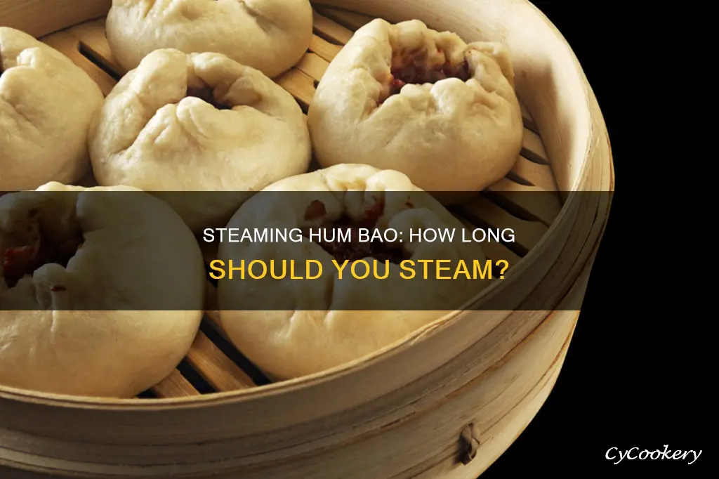 how long to steam cooked hum bao