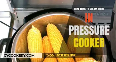 Steaming Sweet Corn: Pressure Cooker Perfection