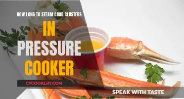 Steaming Crab Clusters: Pressure Cooker Time and Techniques