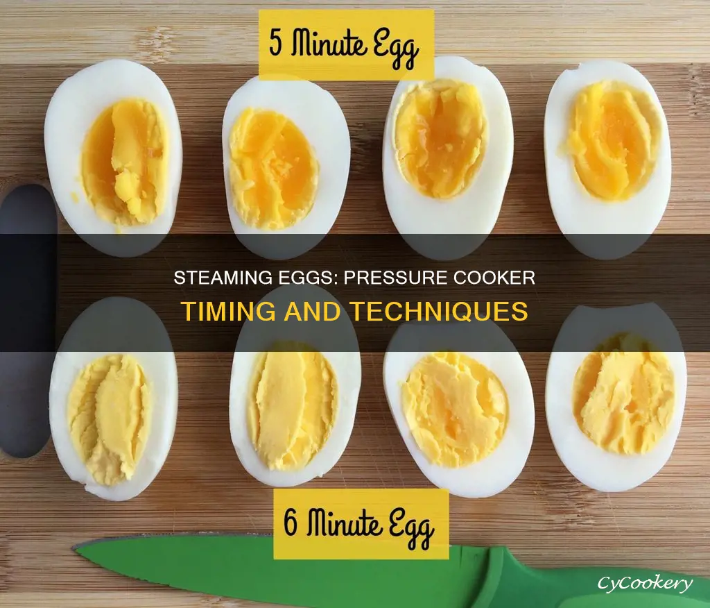 how long to steam eggs in pressure cooker