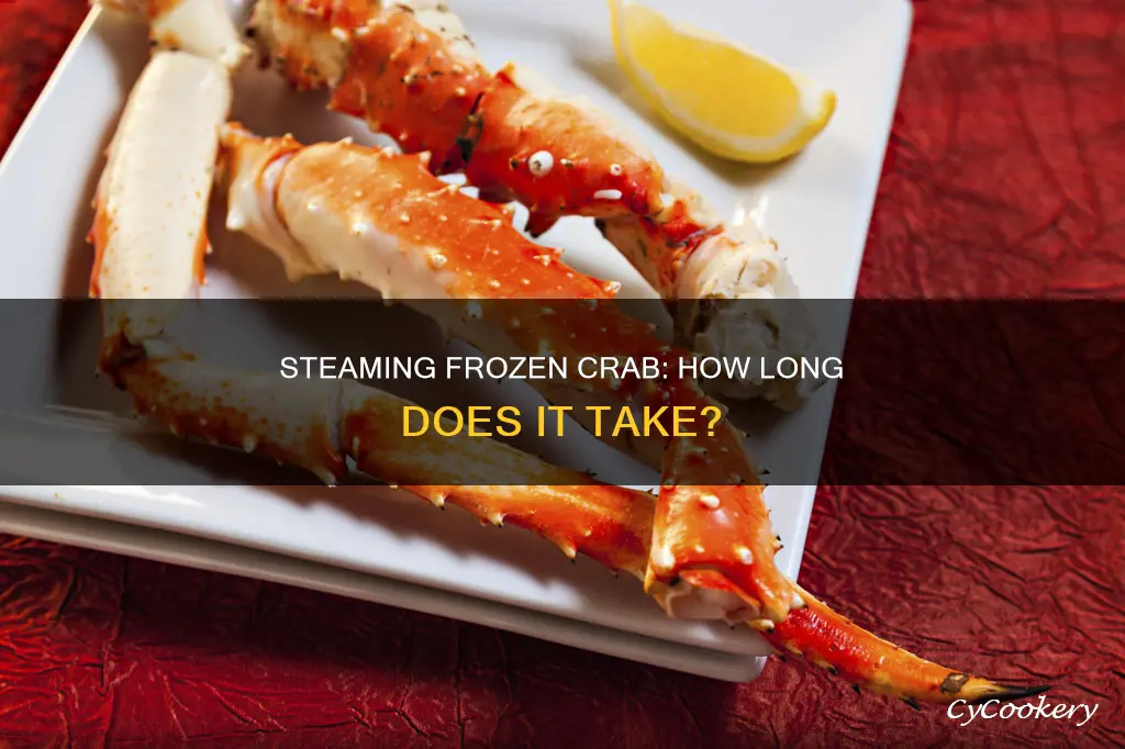 how long to steam frozen cooked crab