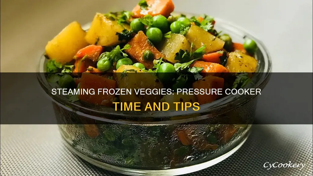 how long to steam frozen vegetables in a pressure cooker