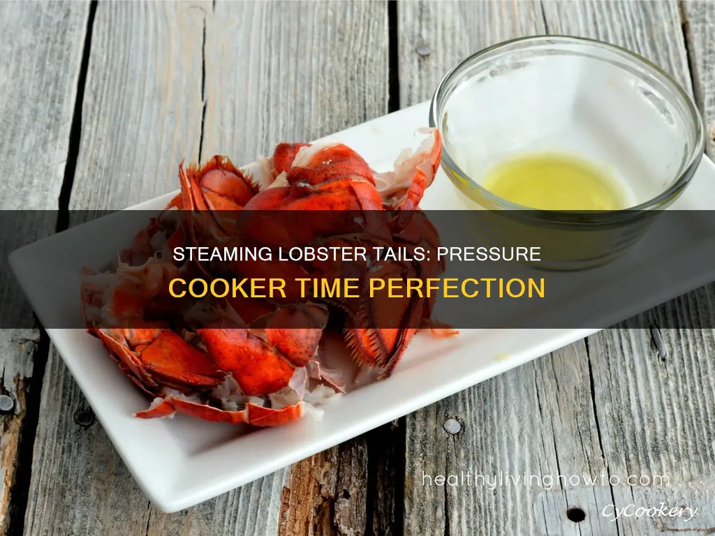 how long to steam lobster tails in pressure cooker