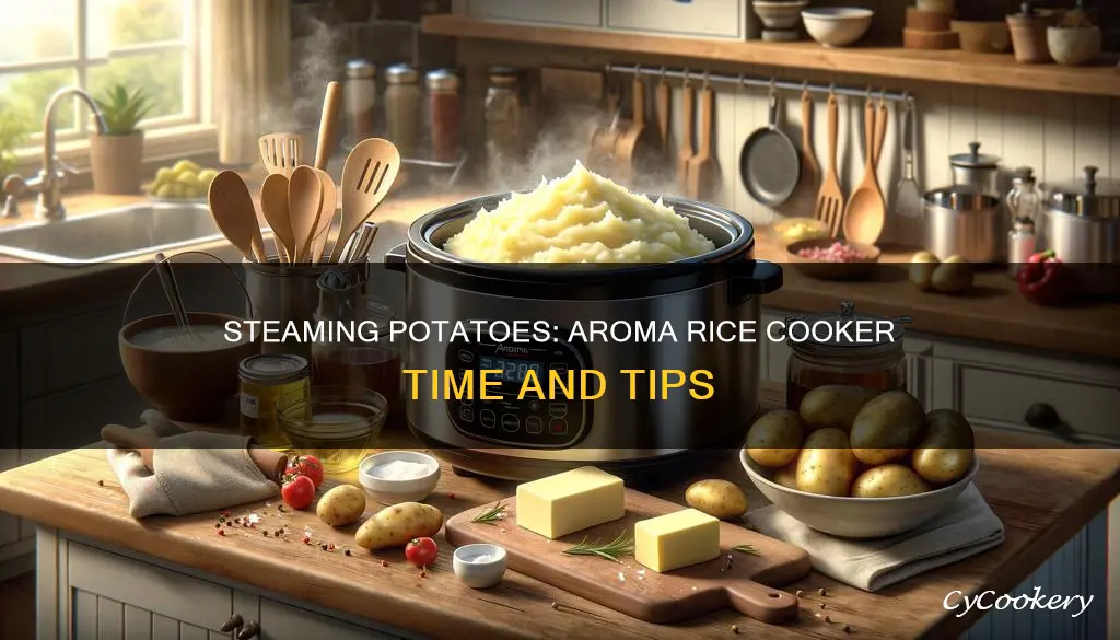 how long to steam potatoes in aroma rice cooker