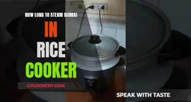 Steaming Siomai: Rice Cooker Method Explored