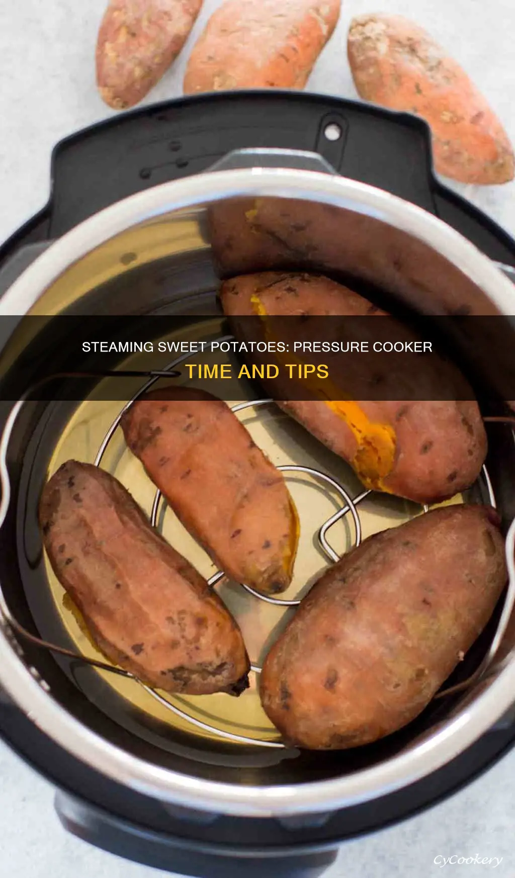 how long to steam sweet potatoes in pressure cooker