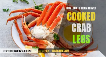 Steaming Thawed Crab Legs: How Long is Too Long?