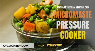 Steaming Veggies: Micromaster Pressure Cooker Time and Tips