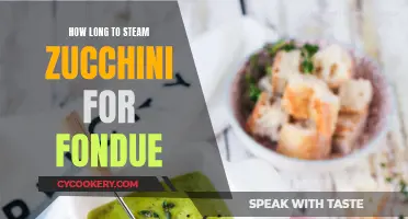 Steaming Zucchini for Fondue: The Perfect Timing Guide