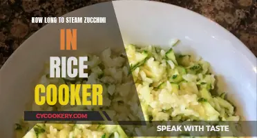 Steaming Zucchini in a Rice Cooker: How Long Does It Take?