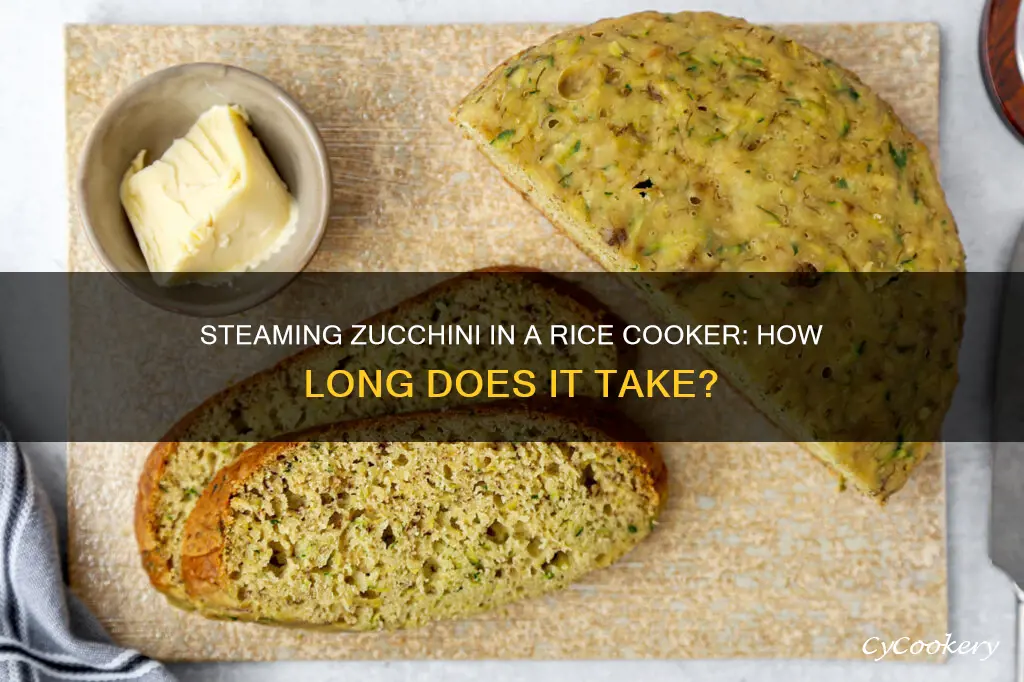 how long to steam zucchini in rice cooker