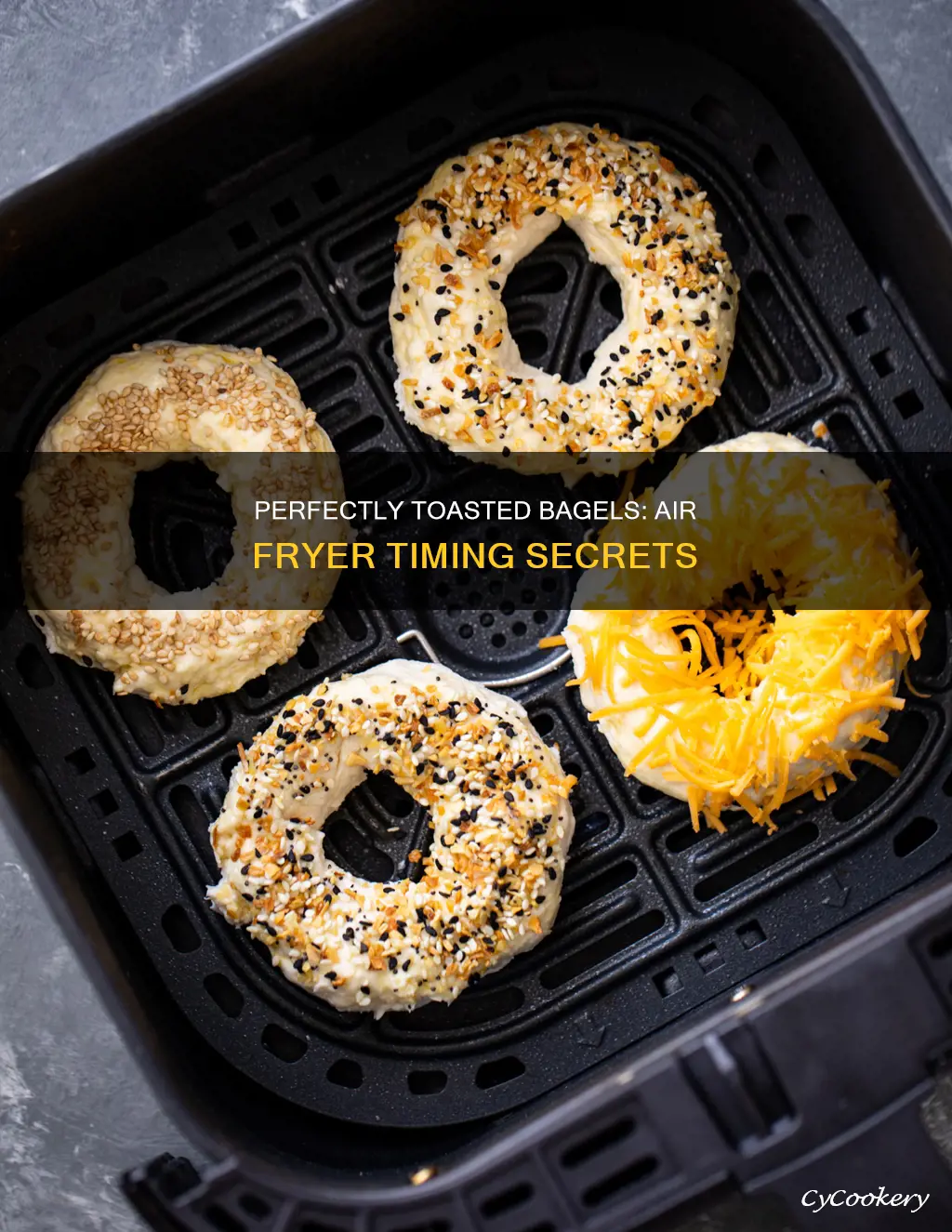 how long to toast a bagel in an air fryer