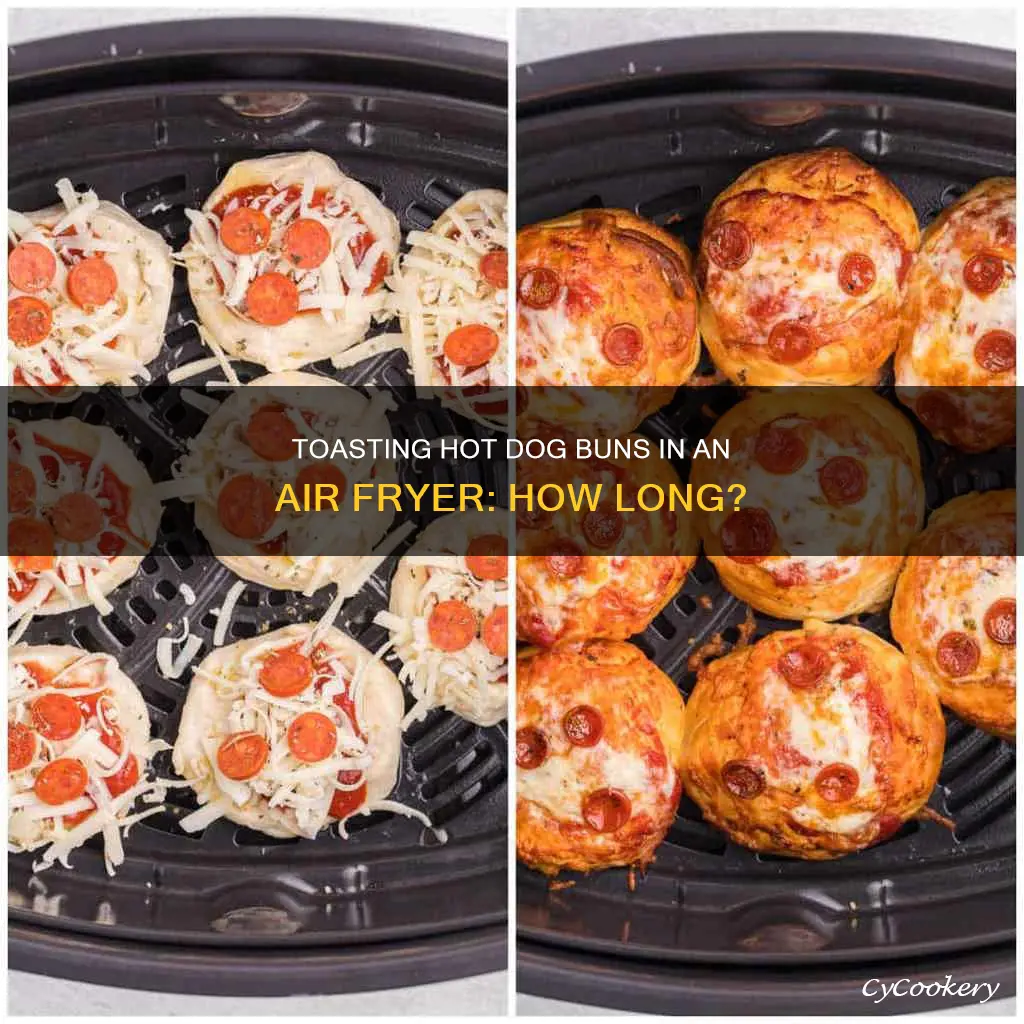 how long to toast hot dog buns in air fryer