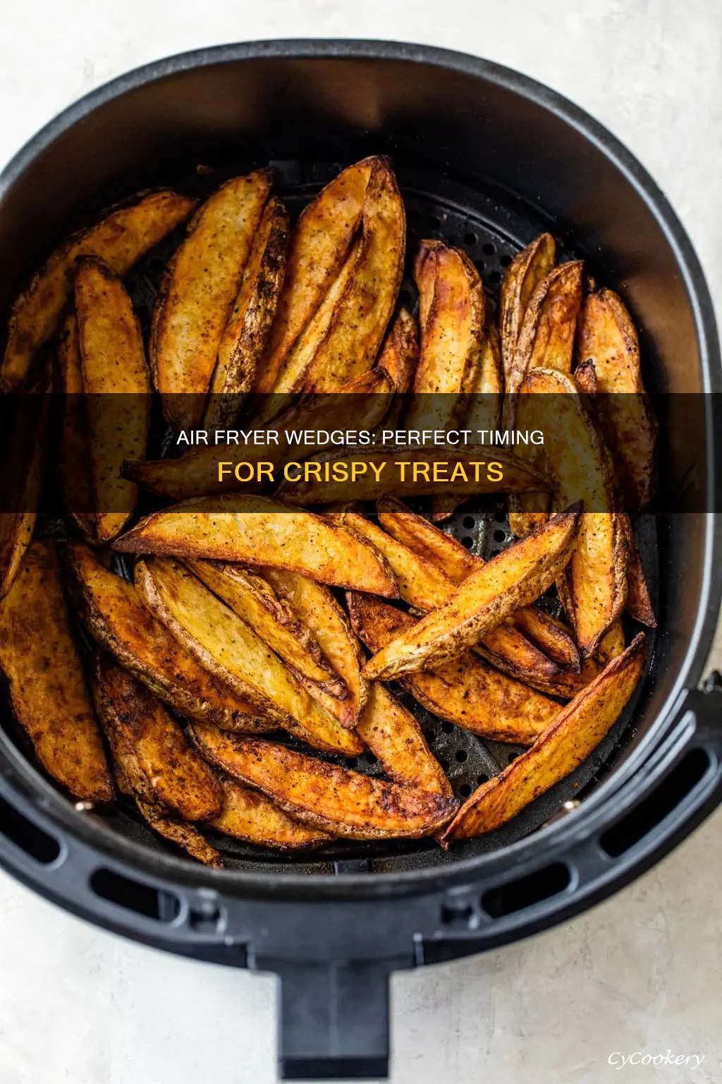 how long wedges in air fryer