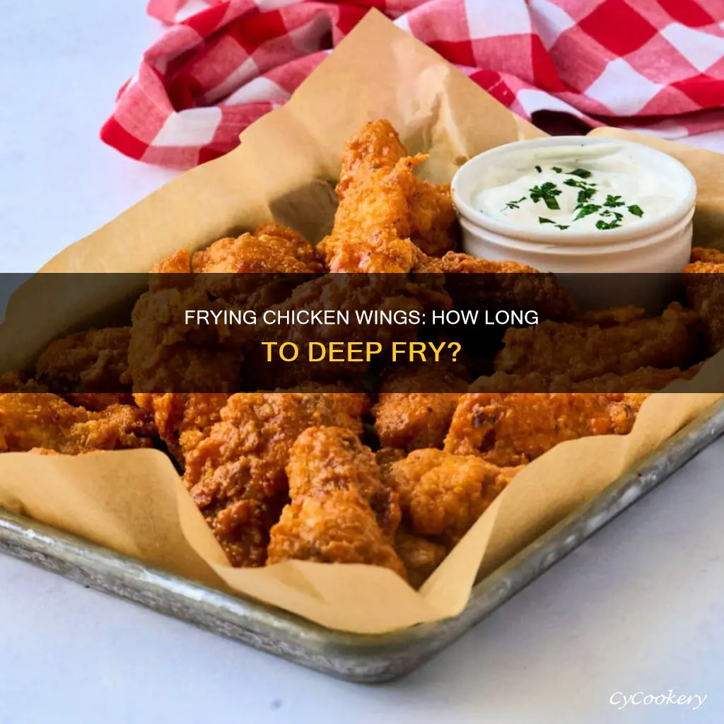 how long wings in deep fryer